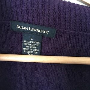 Susan Lawrence Sweaters - SUSAN LAWRENCE Purple Sweater Susan Lawrence Sweaters - SUSAN LAWRENCE Purple Sweater